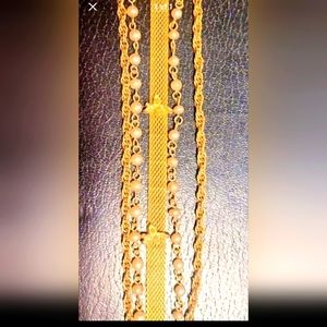 Vintage and Antique perfect condition Pearl and Goldette and Angel  bracelet